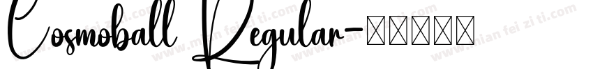 Cosmoball Regular字体转换